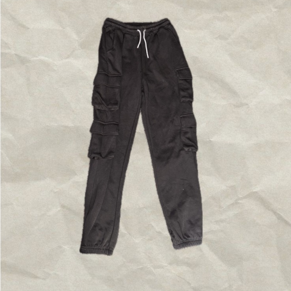 Fashion Nova Gray Cargo Joggers